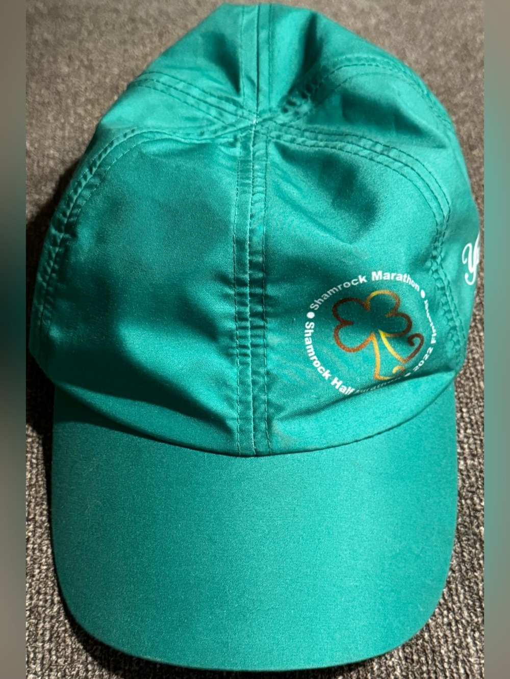 BOCO Gear Shamrock Marathon Teal Performance Running Cap